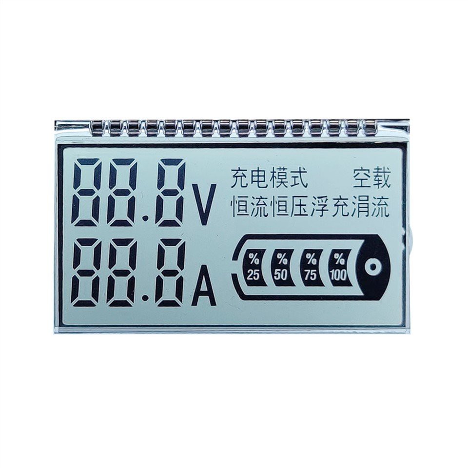 Segment Monochromatisches Wasserzähler-LCD-Display