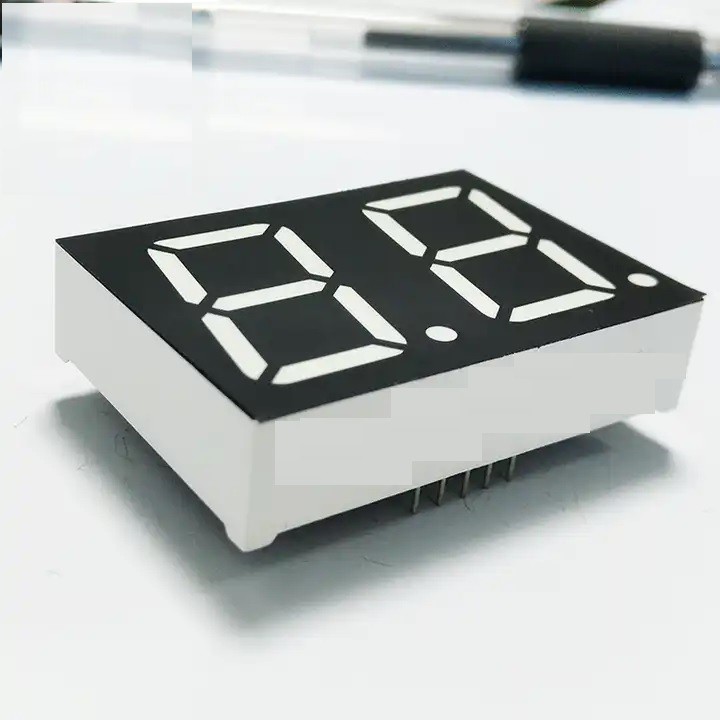 Grafiken 1 Zoll 7-Segment-LED-Anzeige 2-stellig mit weißer Farbe