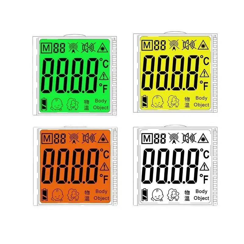 2,8 V benutzerdefiniertes 7-Segment-4-stelliges TN-STN-VA-LCD-Display für Thermometer
