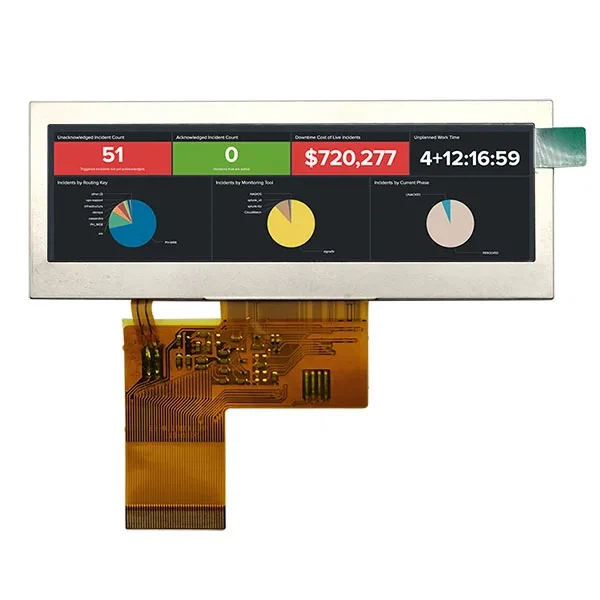 3,9-Zoll-480x128 40-Pin-RGB-Schnittstellenleisten-LCD-Panel